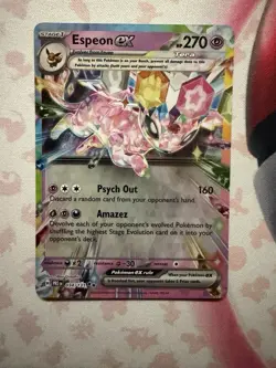 Pokemon TCG Espeon EX Double Rare Prismatic Card 034/131 - Image 1