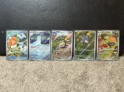 Lot Of 5 Pokemon Art Rare Full Art Cards! LP+/NM!! - Image 1