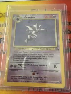 1999 Pokemon Haunter Holo PSA 8 NM-Mint 1st Edition #6/62 Rare Fossil Card - Image 1