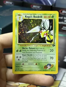 #5 Koga's Beedrill 9/132 Gym Challenge 2000 Holo Rare WOTC Pokemon Card TCG - Image 3