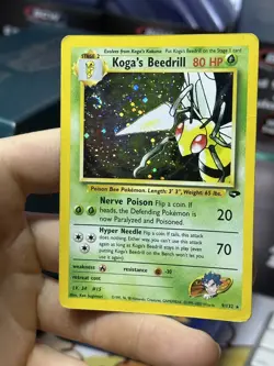 #5 Koga's Beedrill 9/132 Gym Challenge 2000 Holo Rare WOTC Pokemon Card TCG - Image 4