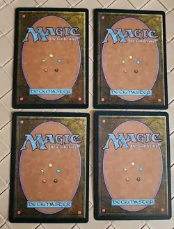 Island (Off-Center Spire) Mirage x4 Full Playset NM Near Mint MTG - Image 2