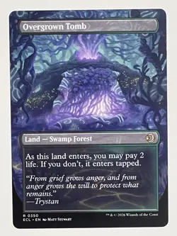 Overgrown Tomb - Borderless - Rare - Magic MTG - Lorwyn Eclipsed - NM - Image 2