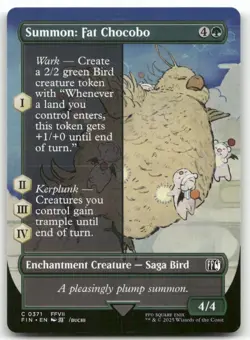 Summon: Fat Chocobo (Borderless) #371 MTG Final Fantasy FIN NM X1 - Image 1
