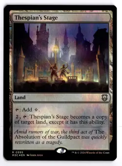 Thespian's Stage (Ripple Foil) 395 Commander: Modern Horizons 3 R MTG LP - Image 1