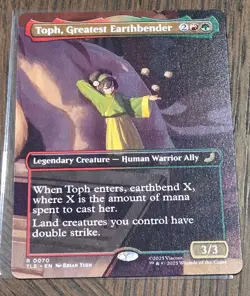 MTG Magic Avatar -Toph, Greatest Earthbender -R0070 -NM -Borderless! 👀 - Image 1
