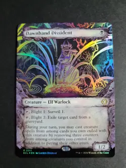Dawnhand Dissident (Extended Art Foil) Rare MTG Lorwyn Eclipsed - Image 1