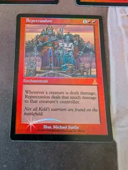 Magic: The Gathering Repercussion Foil Urza's Destiny x3 Played - Image 4