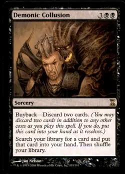 MTG Demonic Collusion LP Light Play Time Spiral [4795] - Image 1