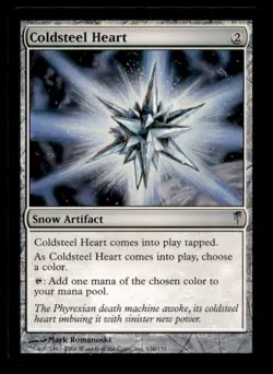 Coldsteel Heart LP Light Play Coldsnap MTG [7310] - Image 1