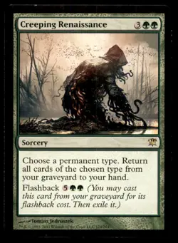 Creeping Renaissance LP Light Play Innistrad MTG [7763] - Image 1