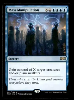 Mass Manipulation LP Light Play Ravnica Allegiance MTG [8104] - Image 1