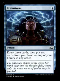 MTG Brainstorm LP Light Play Double Masters 2022 [5349] - Image 1