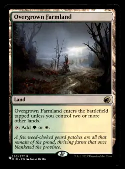 Overgrown Farmland LP Light Play The List MTG [6566] - Image 1