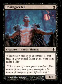 Deathgreeter LP Light Play Shards of Alara MTG [7776] - Image 1
