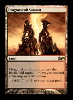 Dragonskull Summit LP Light Play Archenemy Nicol Bolas MTG [8041] - Image 1