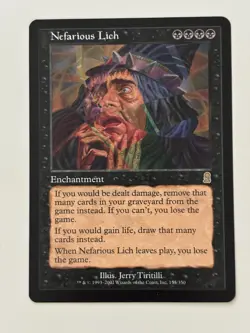 Nefarious Lich LP Light Play Odyssey MTG [6291] - Image 1