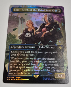 Magic MTG Final Fantasy Emet-Selch of the Third Seat Chocobo Track Foil Rare NM - Image 3