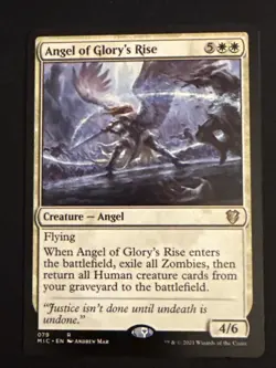 1x Angel of Glory's Rise (079) Commander Innistrad: Midnight Hunt LP MTG Magic - Image 1