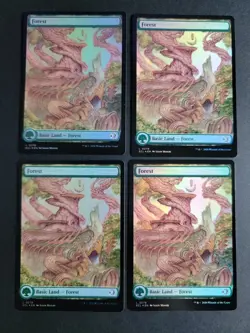 Forest 0278 (X4 Foil) Land MTG Lorwyn Eclipsed - Image 1