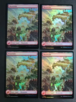 Mountain 0277 (X4 Foil) Land MTG Lorwyn Eclipsed - Image 1