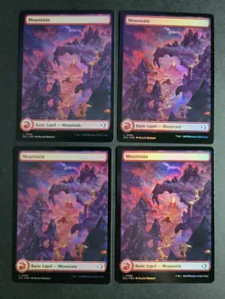 Mountain 0282 (X4 Foil) Land MTG Lorwyn Eclipsed - Image 1
