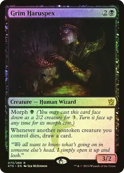 MTG FOIL Grim Haruspex - Khans of Tarkir #073 - Image 1