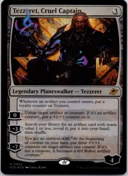 Tezzeret, Cruel Captain 2 Edge of Eternities NM FOIL MTG - Image 1