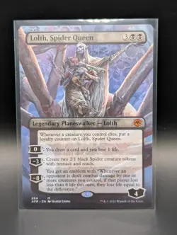 MTG - Lolth, Spider Queen - BORDERLESS - Legendary Planeswalker - AFR #284 - NM - Image 1