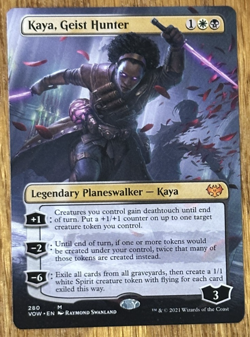 MTG Innistrad Crimson Vow, Kaya, Geist Hunter - Borderless - Image 1