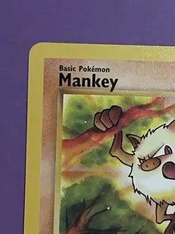 Pokemon TCG Mankey Jungle Set 1st Edition Common 55/64 - Image 3