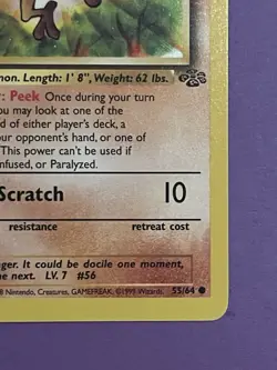 Pokemon TCG Mankey Jungle Set 1st Edition Common 55/64 - Image 5