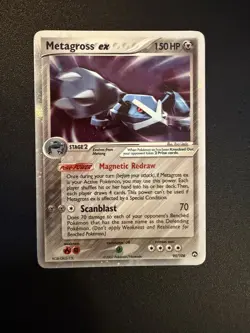Pokemon EX Holo Lot - Kyogre ex & Metagross ex - Vintage Played Cards - Image 3