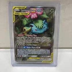 🔥 Venasaur & Snivy GX Tag Team SM229 - 2019 Black Star Promo Pokemon Card 🔥 - Image 1