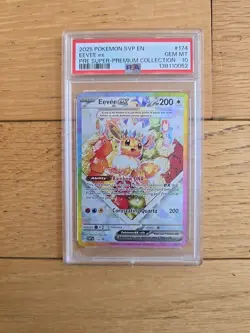 2025 POKEMON SVP EN-SV BLACK STAR PROMO #174 EEVEE EX PSA 10 - Image 1