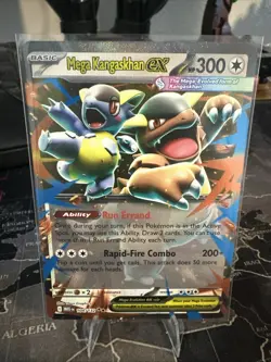 Pokemon TCG Mega Kangaskhan ex 104/132 Mega Evolution Double Rare Holo NM - Image 1