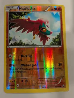 Hawlucha 48/124 - XY Fates Collide Pokemon Reverse Holo Foil Nice! - Image 1