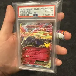 2021 POKEMON CELEBRATIONS CLASSIC COLL #97 XERNEAS EX PSA 10 - Image 2