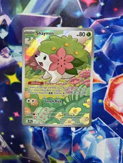 Shaymin 185/182 IR Destined Rivals Sv10 ILLUSTRATION RARE HOLO Pokemon English - Image 1