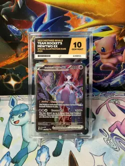 Pokemon Team Rocket’s Mewtwo 231/182 SIR Graded ACE 10 - Perfect Subgrades GEM💎 - Image 1