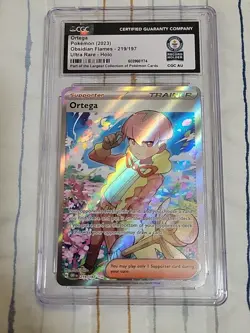 Ortega 219/197, Obsidian Flames, Guinness World Record Breaks, CGC Pokemon Slab - Image 1