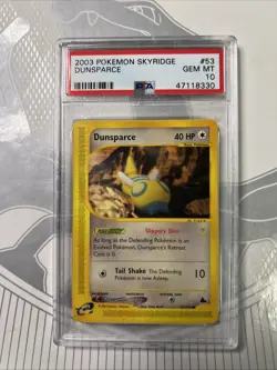 2003 Pokemon Skyridge Dunsparce 53/144 PSA 10 Gem Mint - Image 1