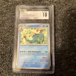2025 Pokemon TCG CGC 10 Feraligatr Black Star Promo Illustration Contest Winner - Image 1
