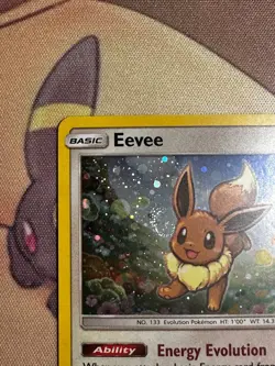 Pokemon Eevee 101a/149 Sun & Moon Cosmos Holo Rare SWIRL Near Mint - Image 3