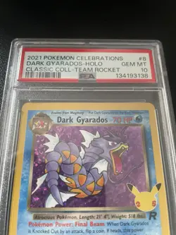 2021 Pokemon Celebrations Classic Collection - Dark Gyarados Holo 8/82 PSA 10 - Image 2