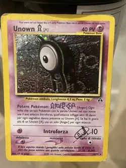 Pokemon TCG Unown [A] Neo Discovery 14 Holo Unlimited Holo Rare - Image 1