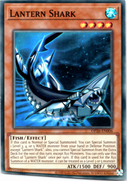 Lanturn Shark OP26-EN006 Super Rare Yugioh LP - Image 1