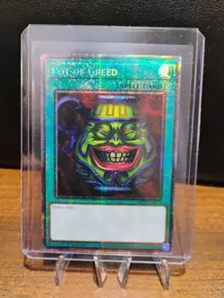 Yu-Gi-Oh! Pot of Greed MP25-EN050 Starlight Rare 1st Edition Near Mint Condition - Image 1