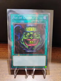 Yu-Gi-Oh! Pot of Greed MP25-EN050 Starlight Rare 1st Edition Near Mint Condition - Image 3