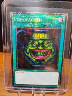 Yu-Gi-Oh! Pot of Greed MP25-EN050 Starlight Rare 1st Edition Near Mint Condition - Image 4